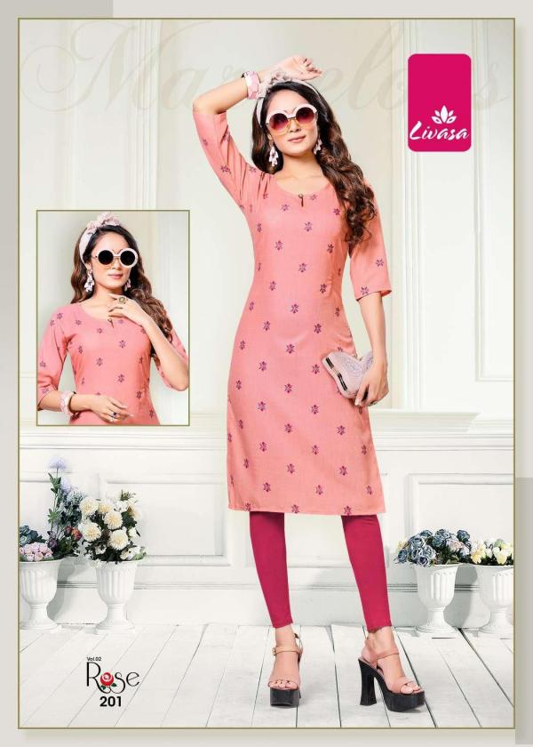 Livasa Rose 2 Casual Wear Printed Kurti Collection